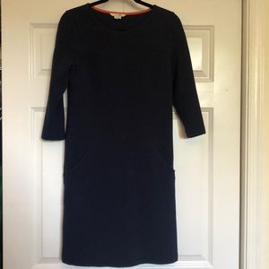 Boden Jasmine Ottoman Dress - Navy